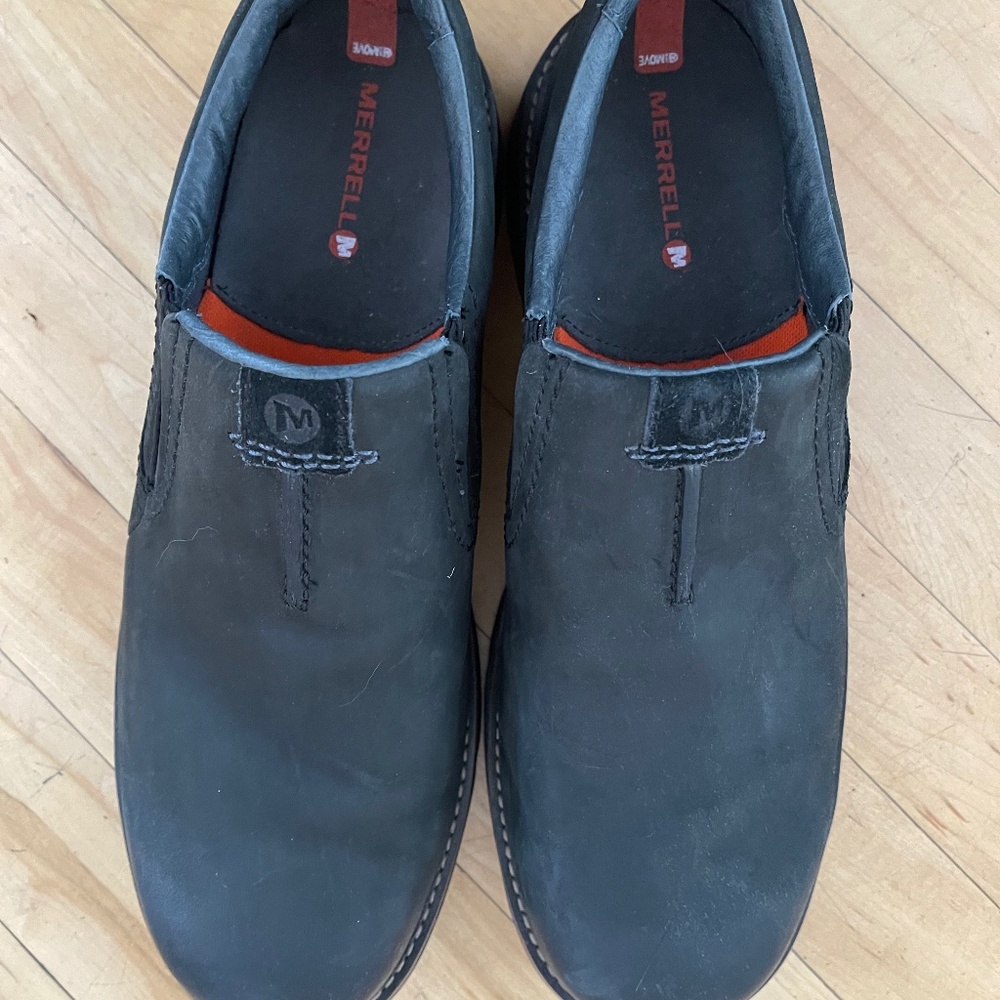 Black Merrell  Performance Footwear Slip on Shoes, Size 10.5